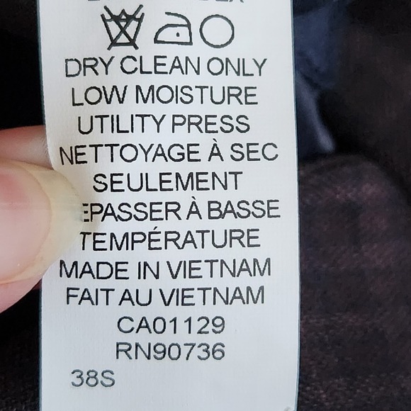 Tommy Hilfiger Conrad Sport Coat Mens 38S 38 Short Purple Plaid TH Flex Office - Picture 11 of 12